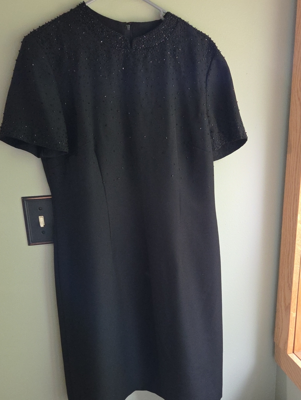 Vintage Jessica Howard Black Beaded Mini Dress